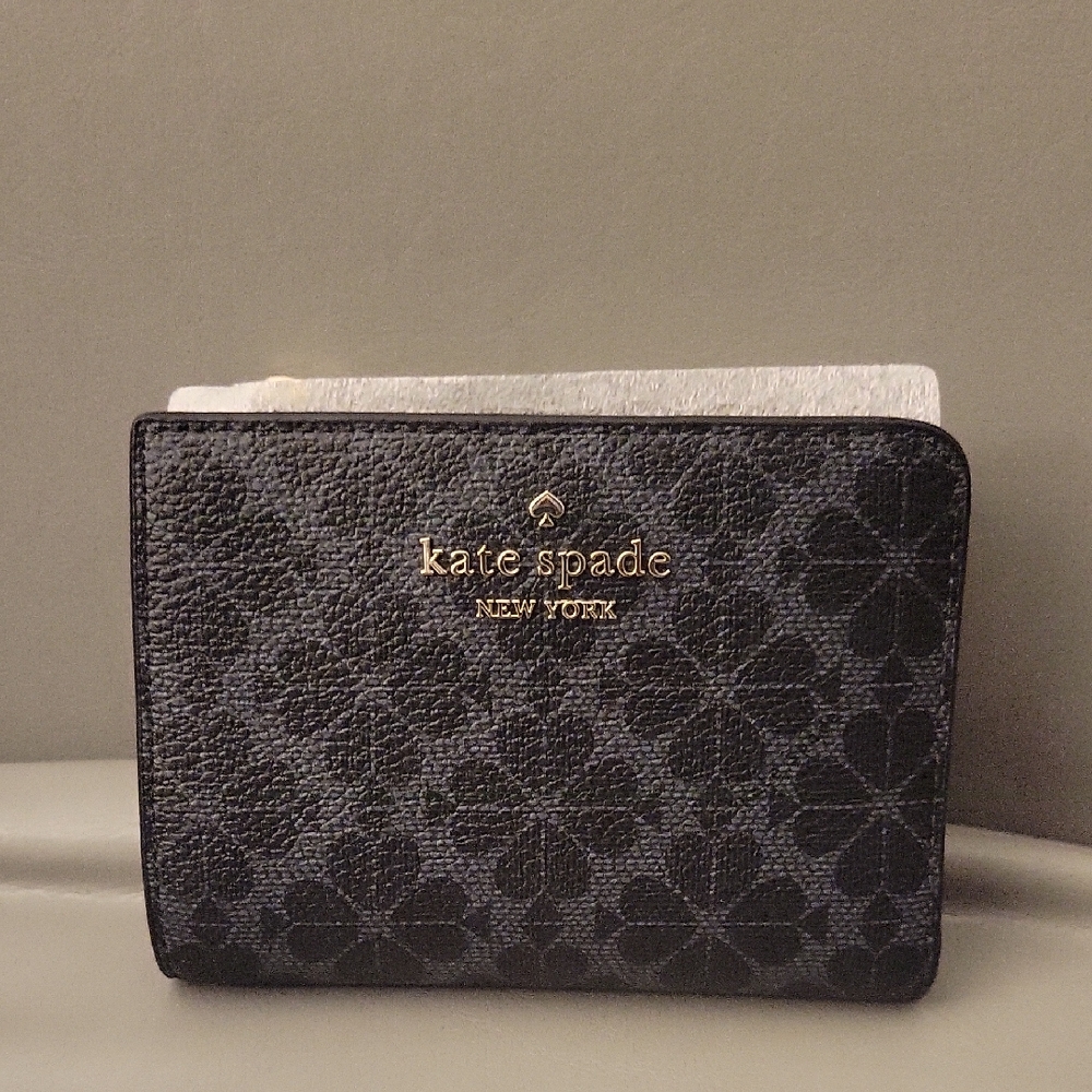 Kate Spade Black Floral Wallet